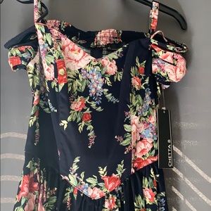 Off shoulder floral dress